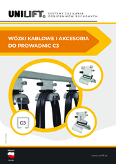 Wózki kablowe i akcesoria do prowadnic ceowych C3