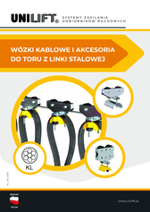 Wózki kablowe i akcesoria do toru z linki stalowej 