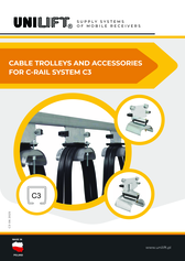 Cable trolleys and accessories for C-rail system - C3
