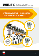 Wózki kablowe i akcesoria do profilu kwadratowego