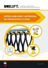 Wózki kablowe i akcesoria do prowadnic C1 (C1A)