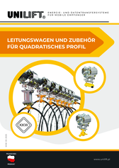 LEITUNGSWAGEN UND ZUBEHÖR FÜR QUADRATISCHES (RAUTENFÖRMIGES) PROFIL