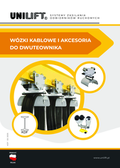 Wózki kablowe do toru z dwuteownika do przewodów płaskich