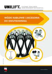 Wózki kablowe do toru z dwuteownika do przewodów okrągłych