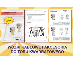 UNILIFT - wózki kablowe, tor kwadratowy