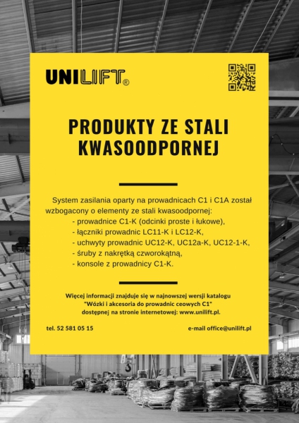 UNILIFT - produkty ze stali kwasoodpornej