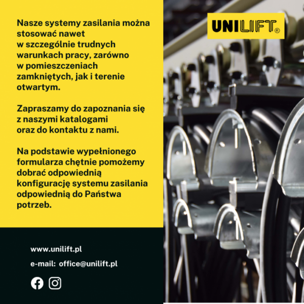 UNILIFT news - systemy zasilania