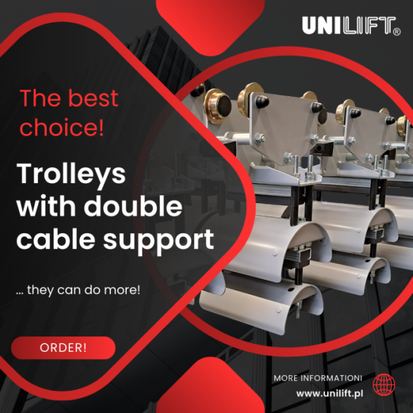 UNILIFT trolleys with double cable support