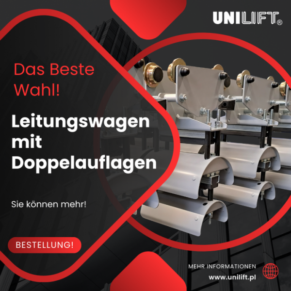 UNILIFT - Leitungswagen mit Doppelauflagen