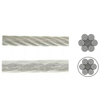 Steel ropes and mounting elements