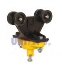 Plastic cable trolley with ball joint - C11R SERIES - round cables