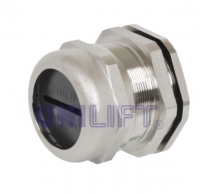 Flat cable gland system UNILIFT MDPP-WS made of nickel plated brass