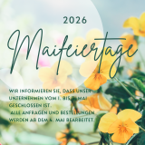 Maifeiertage – Zeit für Besinnung und Erholung